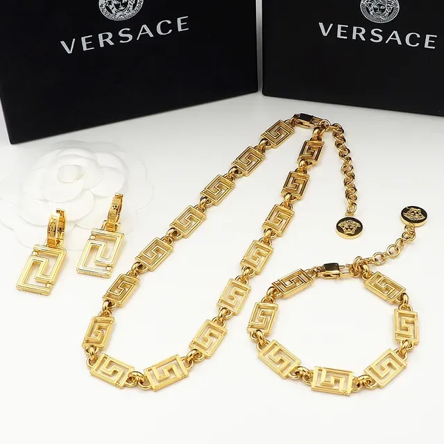 Versace Greca Odissea सोने का ग्रीक की चेन हार 3