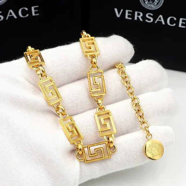 Versace Greca Odissea सोने का ग्रीक की चेन हार 4