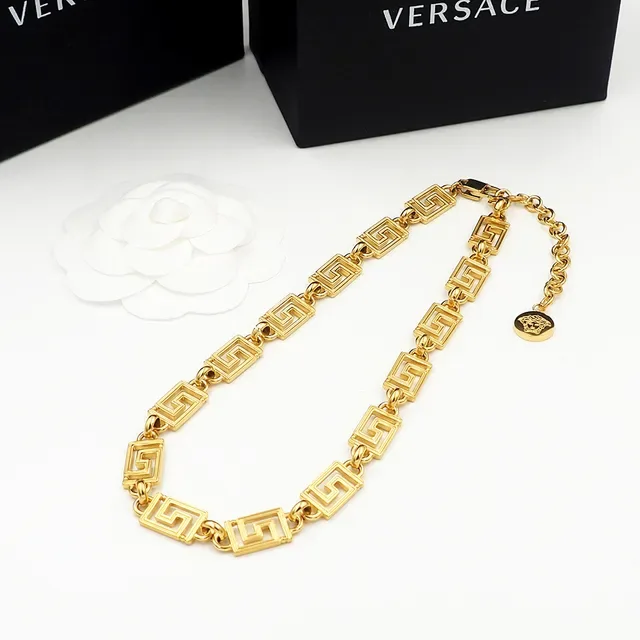 Versace Greca Odissea सोने का ग्रीक की चेन हार 5