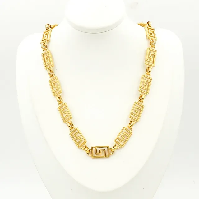Versace Greca Odissea सोने का ग्रीक की चेन हार 6