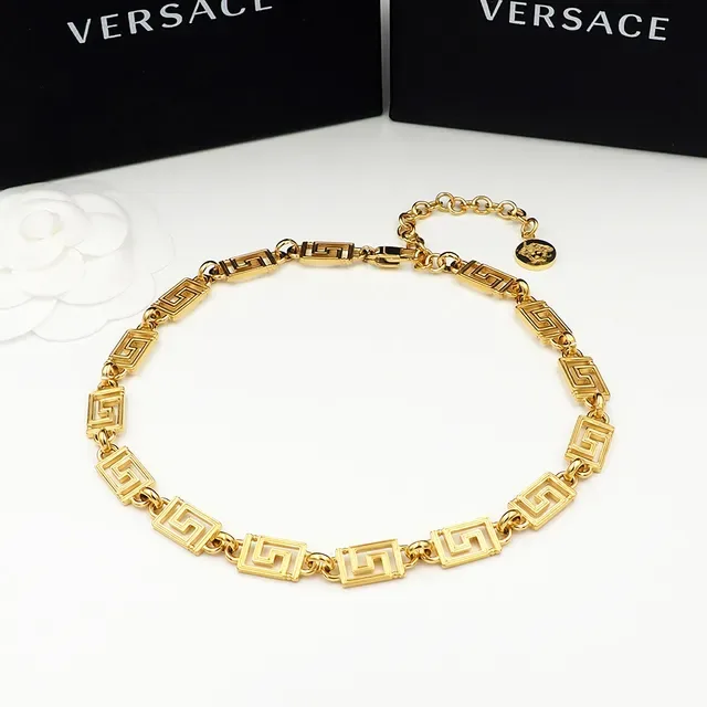 Versace Greca Odissea सोने का ग्रीक की चेन हार 7