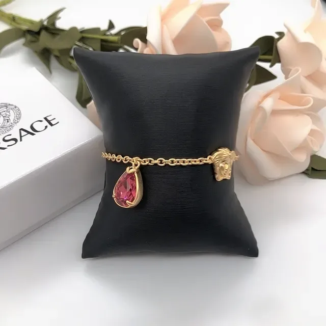 Versace Medusa 金色透明链头形魅力手链 4