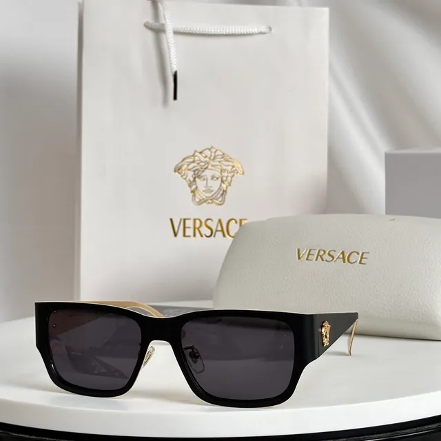Versace Odissea Tortoiseshell Rectangular Sunglasses 6