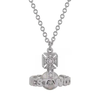 Vivienne Westwood معلق أورب كلاسيكي Silver-Tone قلادة