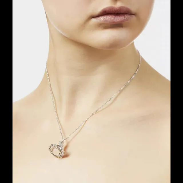Vivienne Westwood معلق أورب كلاسيكي Silver-Tone قلادة 2