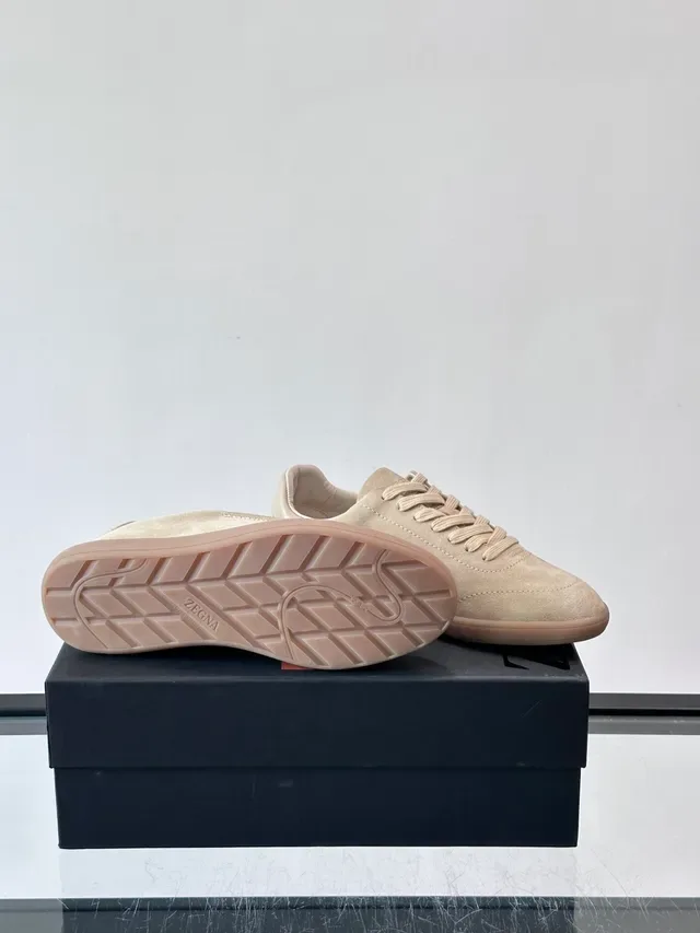Zegna Beige Low-Top Sneaker de ante 2