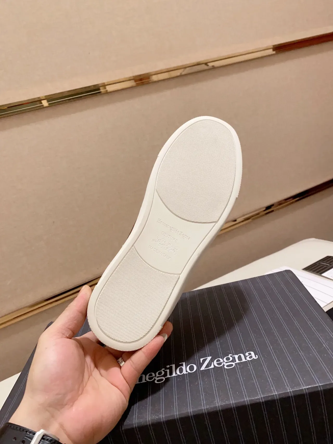Zegna Zapatillas Slip-On Dos Tonos Navy y Azul Cuero y Ante 2