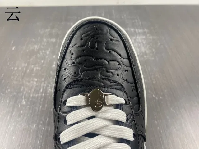 A Bathing Ape BAPE STA شعار النجم أحذية رياضية أسود رمادي أسلوب حياة 11