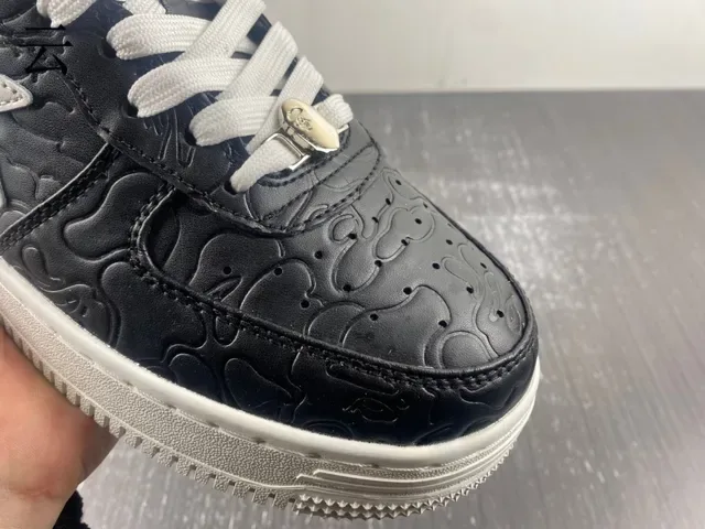 A Bathing Ape BAPE STA شعار النجم أحذية رياضية أسود رمادي أسلوب حياة 15