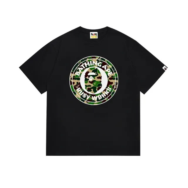 A Bathing Ape 黑粉印花圆领T恤 6