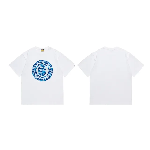 A Bathing Ape 黑粉印花圆领T恤 8