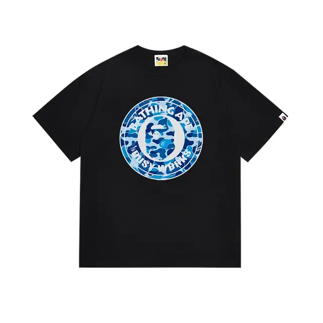 A Bathing Ape 黑粉印花圆领T恤 11