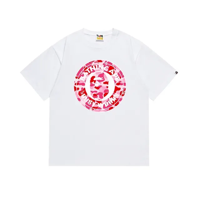 A Bathing Ape 黑粉印花圆领T恤 15