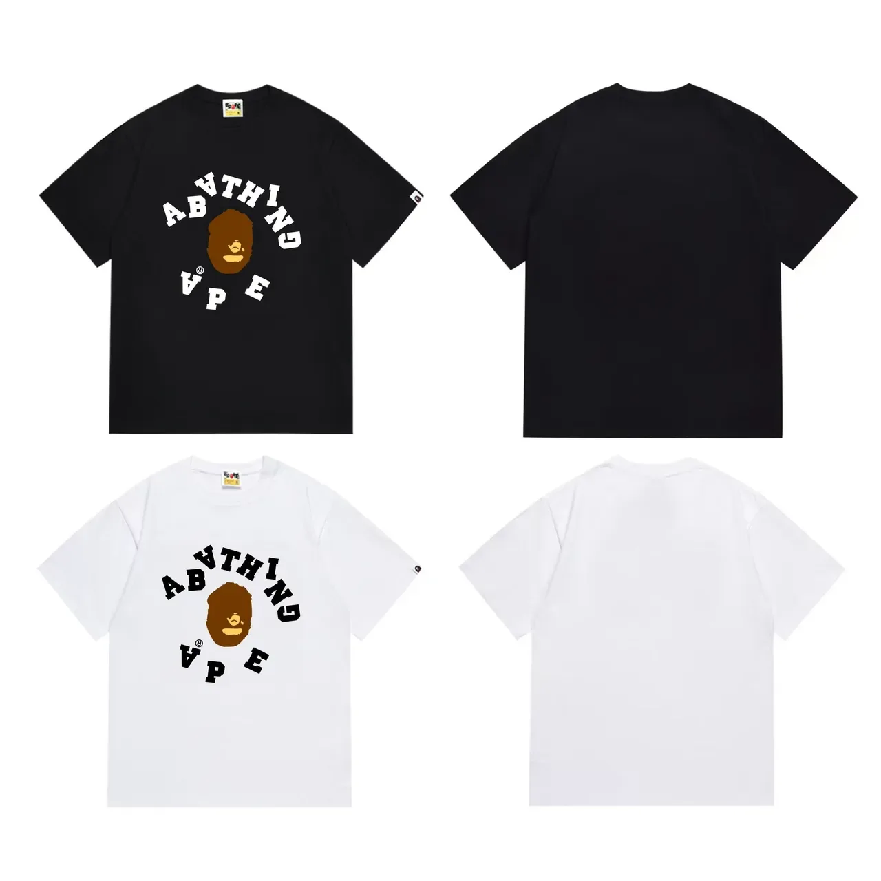 A Bathing Ape 黑色图案印花T恤 6
