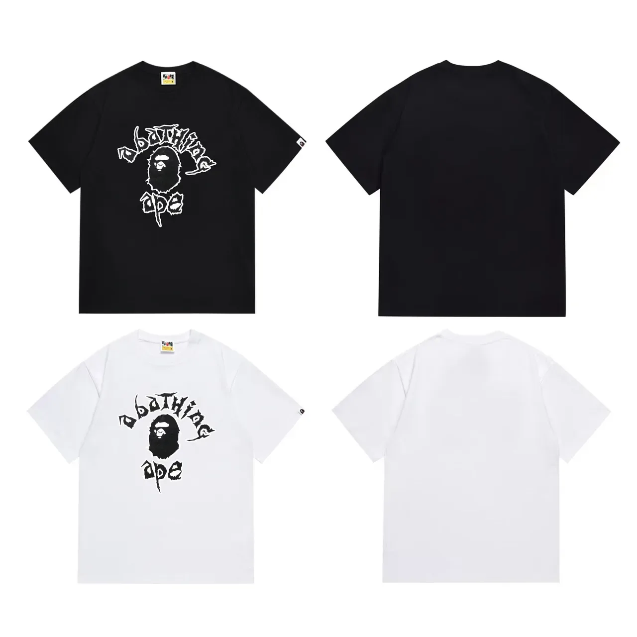A Bathing Ape Graphic Print Black T-Shirt 6