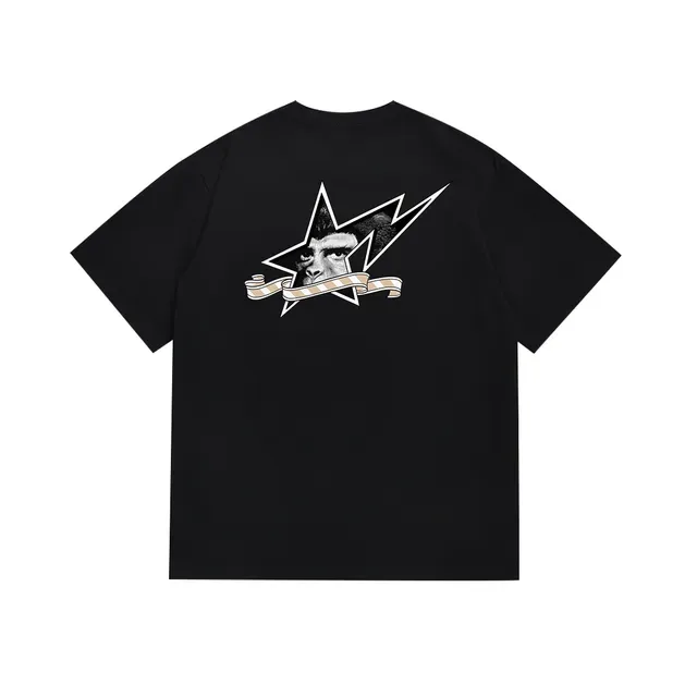 تي شيرت A Bathing Ape بطباعة جرافيك ياقة دائرية قصة فضفاضة 2