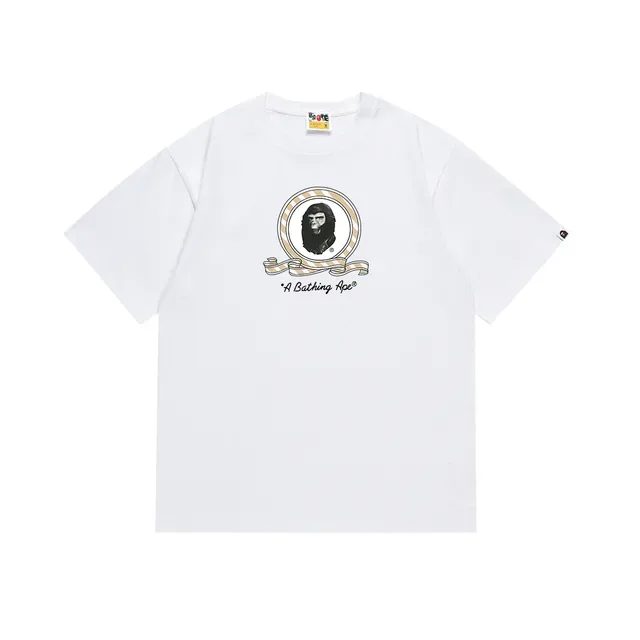 تي شيرت A Bathing Ape بطباعة جرافيك ياقة دائرية قصة فضفاضة 5