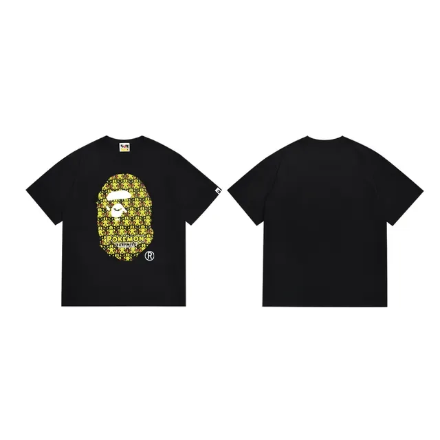 A Bathing Ape x Pokémon Pikachu Ape Head Graphic T-Shirt 3