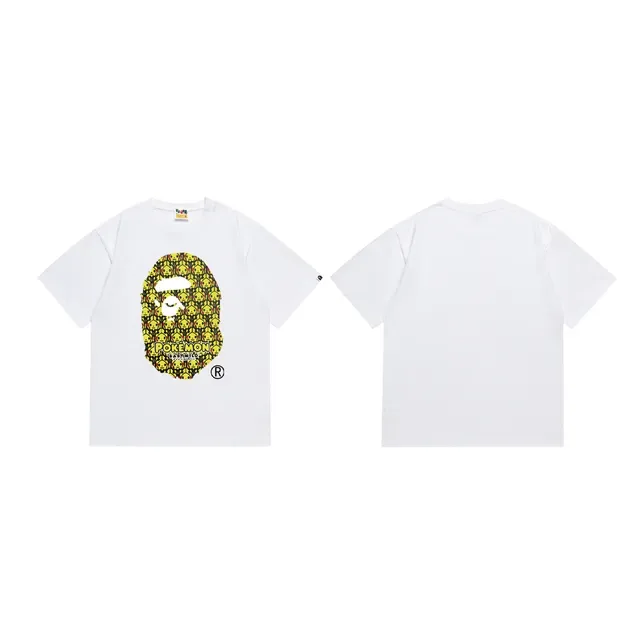 A Bathing Ape x Pokémon Pikachu Ape Head Graphic T-Shirt 4