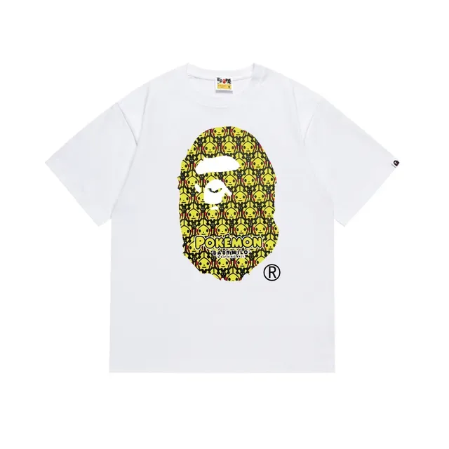 A Bathing Ape x Pokémon Pikachu Ape Head Graphic T-Shirt 5