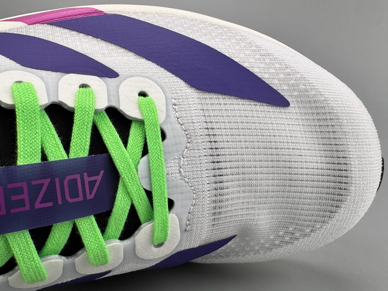 Adidas Adizero Evo Lightstrike Pro Blanc Violet Magenta Chaussures de course 2