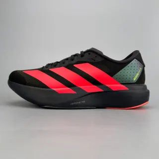 Adidas Adizero Evo SL Tênis de corrida pretos e vermelhos
