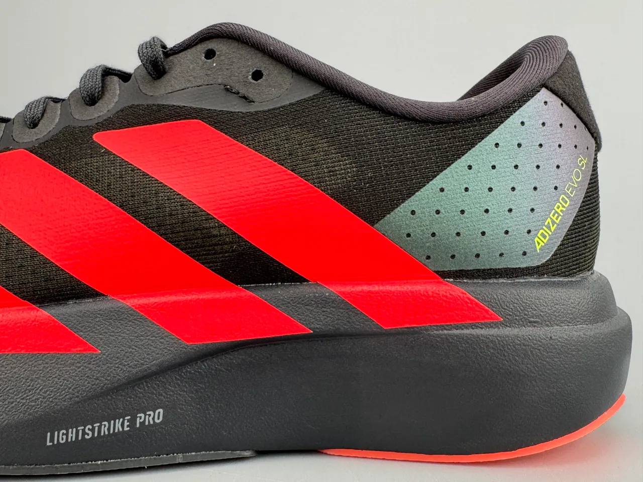 Adidas Adizero Evo SL Black Red Running Shoes 3