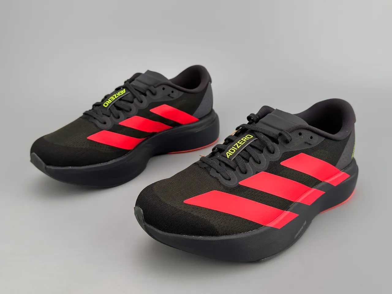 Adidas Adizero Evo SL Black Red Running Shoes 7