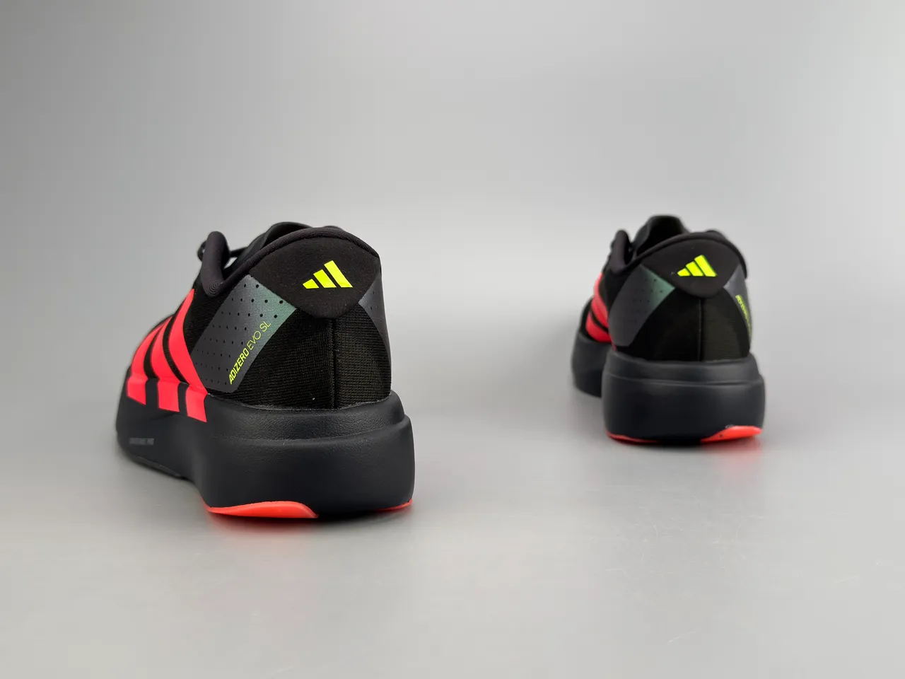 Adidas Adizero Evo SL Black Red Running Shoes 8