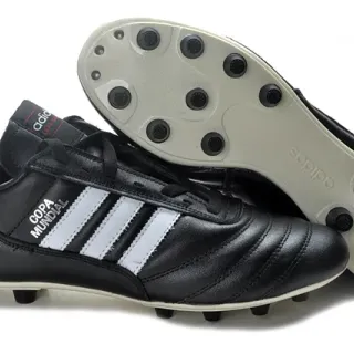 Adidas Copa Mundial Black White Firm-Ground Soccer Shoes