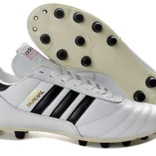 Adidas Copa Mundial White Black Gold Firm-Ground Soccer Shoes