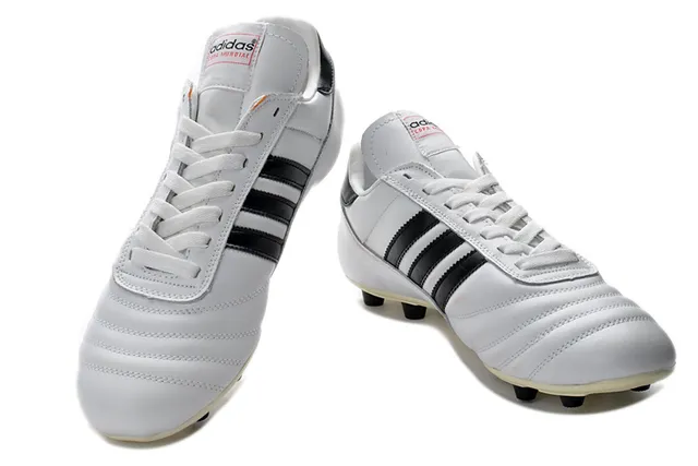 Adidas Copa Mundial blanco negro dorado Firm-Ground zapatos de fútbol 5