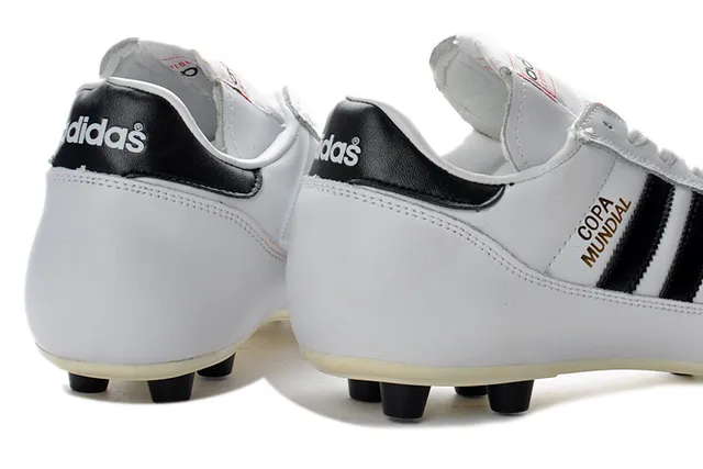 Adidas Copa Mundial blanco negro dorado Firm-Ground zapatos de fútbol 7
