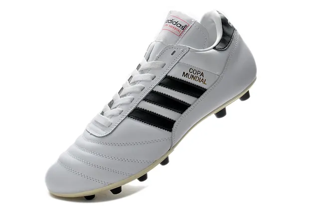 Adidas Copa Mundial blanco negro dorado Firm-Ground zapatos de fútbol 8