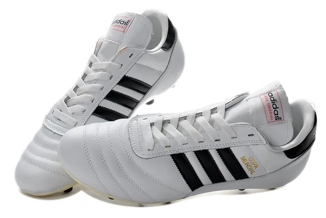 Adidas Copa Mundial blanco negro dorado Firm-Ground zapatos de fútbol 10