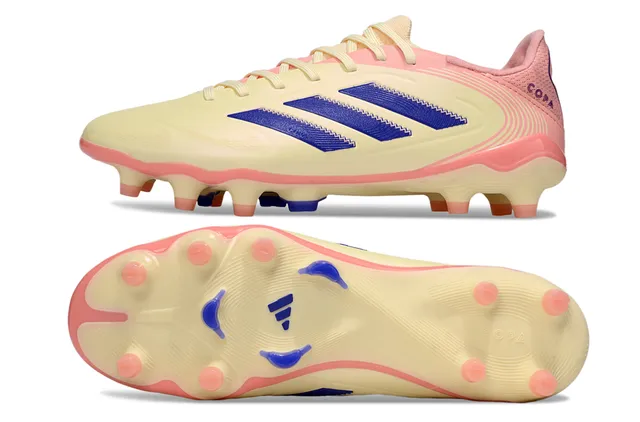 Adidas Copa Pure गोलापি ও ক্রিম ফার্ম গ্রাউন্ড ফুটবল জুতো 6