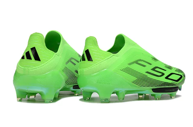Adidas F50 أخضر أسود منخفض القطع أعلى ملائم للجوارب نيون شفاف لوحة الأرضية أرضية صلبة أحذية كرة القدم 5