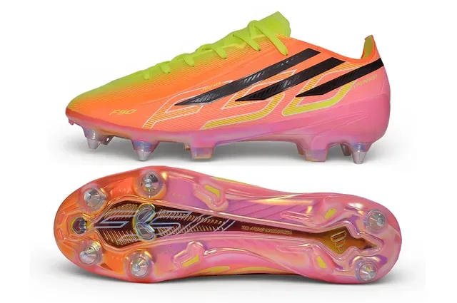 Adidas F50 Hyperfast Gradient Neon Orange Lime Green Firm-Ground Soccer Shoes 6