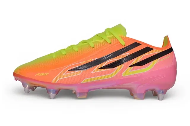 Adidas F50 Hyperfast Gradient Neon Orange Lime Green Firm-Ground Soccer Shoes 7