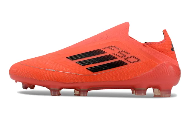 أديداس F50 برتقالي أسود أرض صلبة أحذية كرة القدم 7