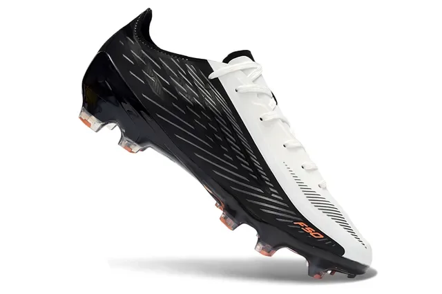 Adidas F50 Sprintweb Negro Blanco Naranja Zapatos de fútbol para terreno firme 2