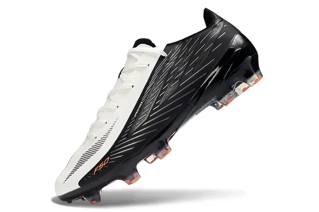 Adidas F50 Sprintweb Negro Blanco Naranja Zapatos de fútbol para terreno firme 3