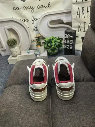 Adidas Forum Low Off-White Brown Red sneakers lifestyle 8