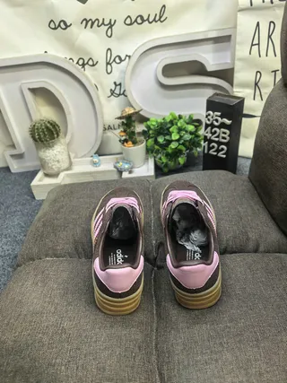 Adidas Gazelle Brown and Pink Suede Lifestyle Sneakers 8