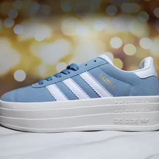 Adidas Gazelle أحذية رياضية أسلوب حياة منصة أزرق فاتح سويد