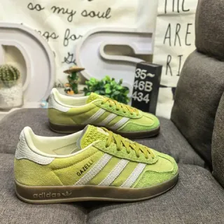 Adidas Gazelle Vert Citron Daim Lifestyle Sneakers