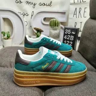 Adidas Gazelle تيل و بني سويد لايف ستايل سنيكرز