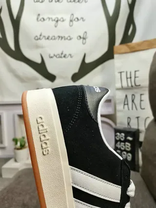 Adidas Gray Beige Low-Top Suede-Textured Upper Lifestyle Sneakers 3