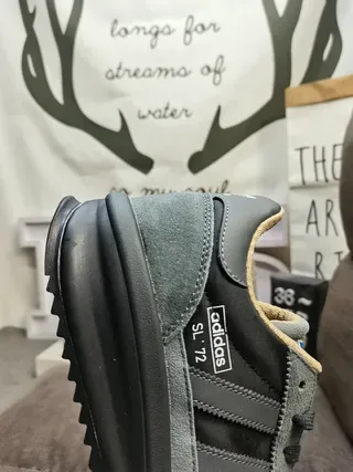 Adidas Cinza Preto Retro Runner Silhueta Suede E Têxtil Superior Tênis Lifestyle 3