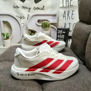 Adidas Lightstrike Pro 白红跑鞋
